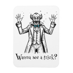 Magnet Flexible Illusionniste vintage Wild Eyed "Tu veux voir un t