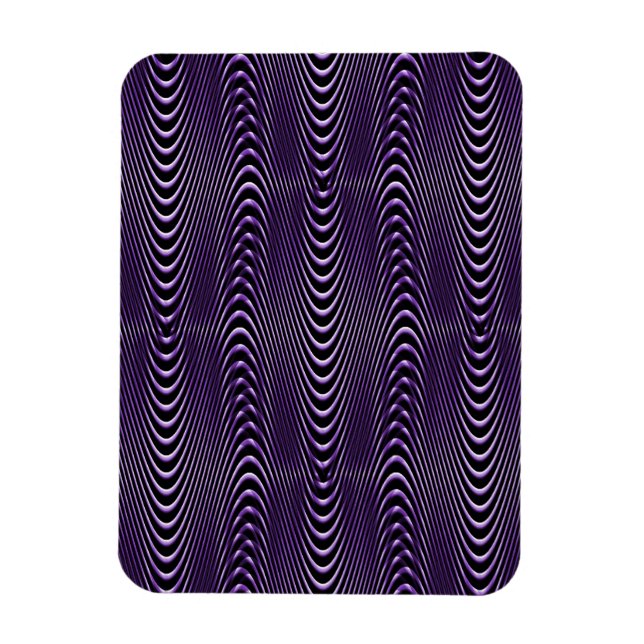 Magnet Flexible Illusions des gens pourpres.... (Vertical)