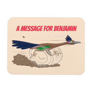 Magnet Flexible Illustration amusante de la caricature d'oiseau du