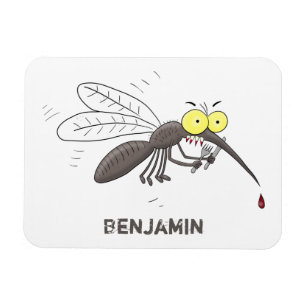 Magnet Flexible Illustration amusante d'un insecte moustique