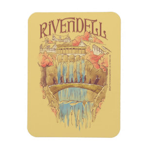 Magnet Flexible Illustration aquarelle de la Communauté de RIVENDE