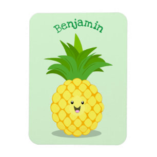 Magnet Flexible Illustration d'ananas mignon