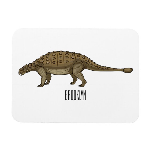 Magnet Flexible Illustration d'Ankylosaurus (Horizontal)