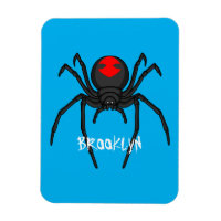 Illustration d'araignée noire effrayante