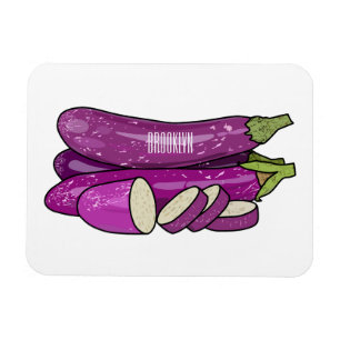 Magnet Flexible Illustration d'aubergine