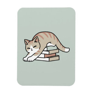 Magnet Flexible Illustration de chat Lover - Curled Up & Cosy