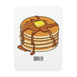 Magnet Flexible Illustration de dessin animé de Pancake