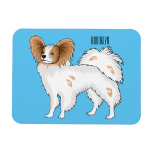 Magnet Flexible Illustration de dessin pour chien de Papillon