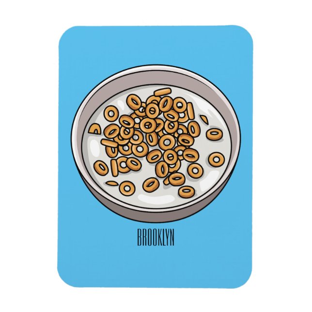 Magnet Flexible Illustration de dessin sur les céréales (Vertical)