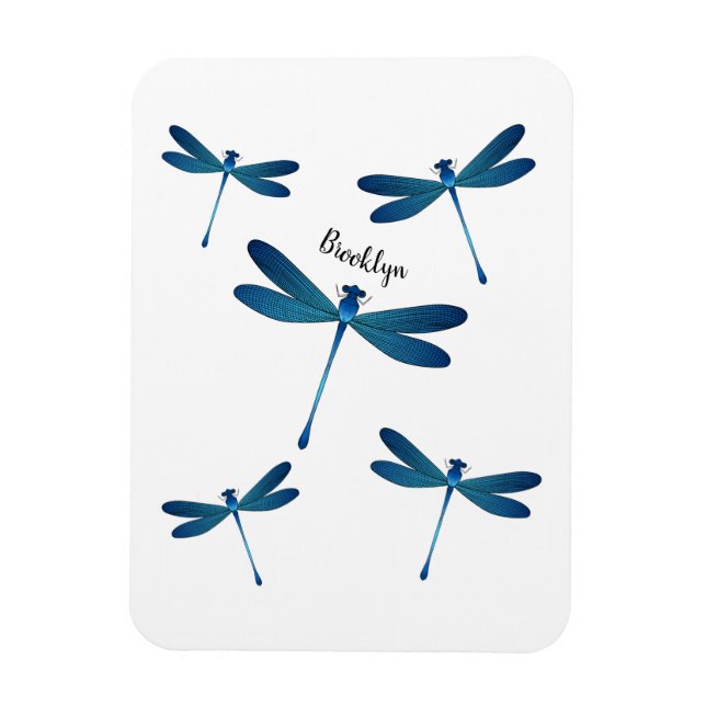 Magnet Flexible Illustration de dragonfly (Vertical)