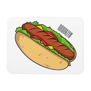 Magnet Flexible Illustration de Hot dog