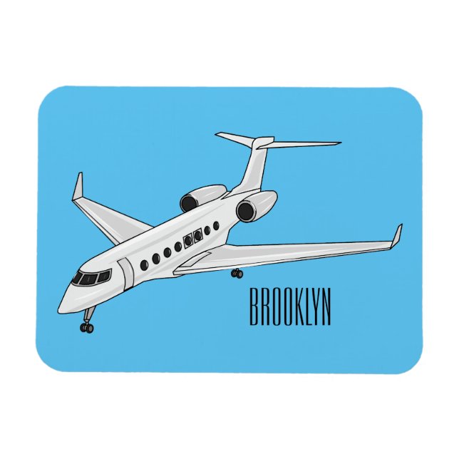 Magnet Flexible Illustration de jet privé (Horizontal)