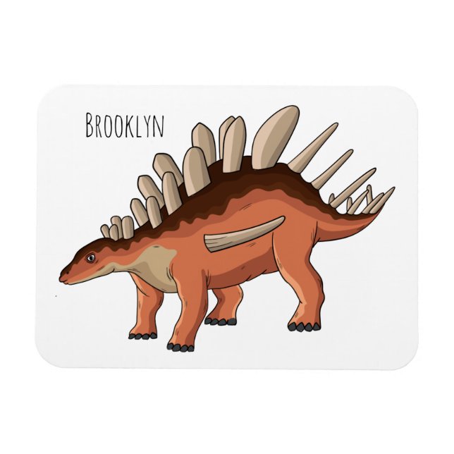 Magnet Flexible Illustration de Kentrosaurus (Horizontal)