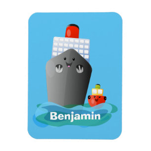 Magnet Flexible Illustration de la caricature de remorqueur de paq