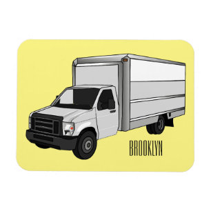 Magnet Flexible Illustration de la caricature du camion-boîte