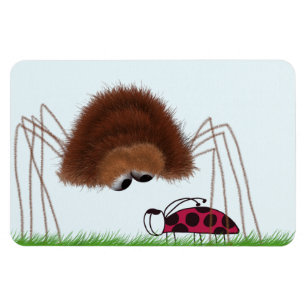 Magnet Flexible Illustration De L'Araignée Et De La Ladybug