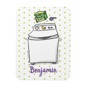 Magnet Flexible Illustration de lave-linge mignonne