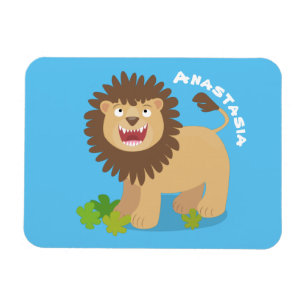 Magnet Flexible Illustration de l'effervescence de lions heureux