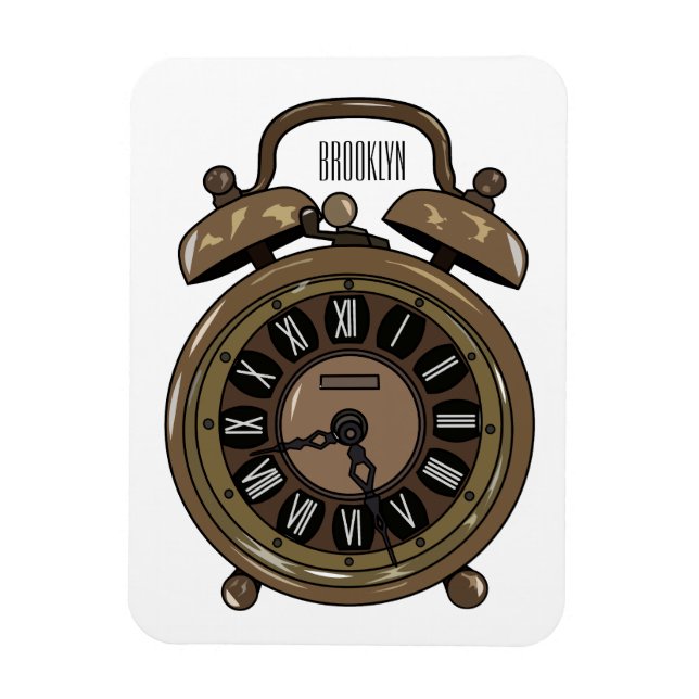 Magnet Flexible Illustration de l'horloge d'alarme (Vertical)