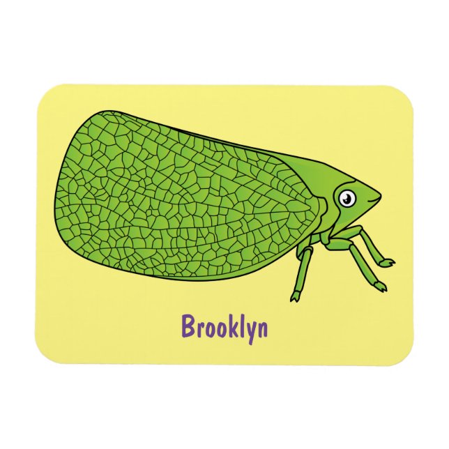 Magnet Flexible Illustration de l'insecte de la trémie verte mûre (Horizontal)