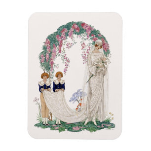 Magnet Flexible Illustration de mariage Art Nouveau – Mariée vinta