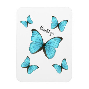 Magnet Flexible Illustration de papillons Morpho