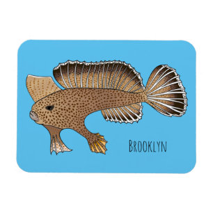 Magnet Flexible Illustration de poisson à main