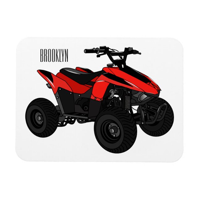 Magnet Flexible Illustration de Quad bike atv (Horizontal)