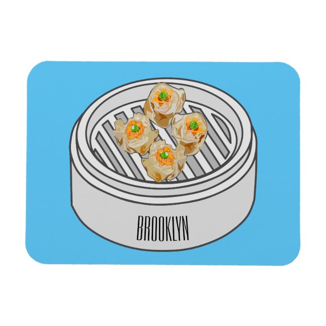 Magnet Flexible Illustration de Shumai dim sum (Horizontal)
