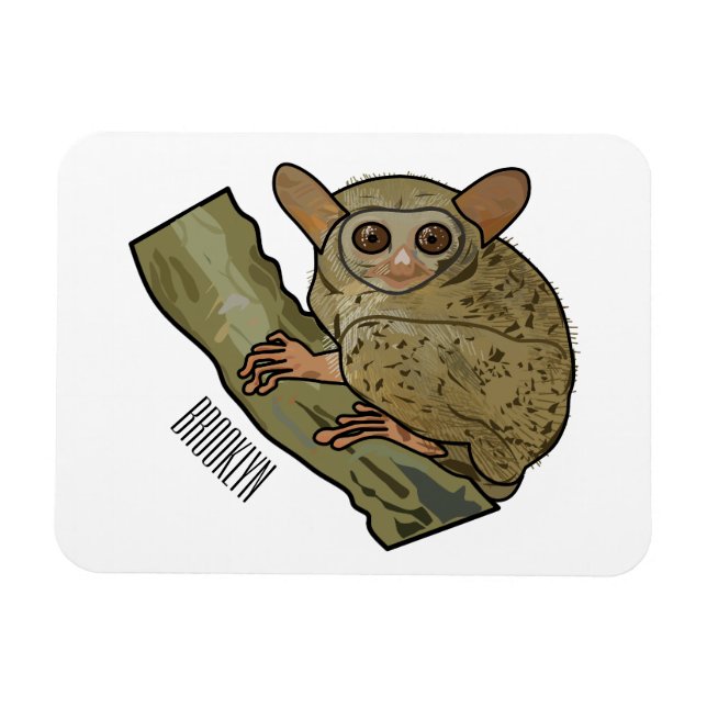 Magnet Flexible Illustration de Tarsier (Horizontal)