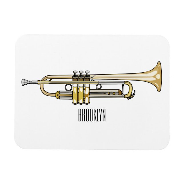 Magnet Flexible Illustration de trompette (Horizontal)