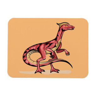 Magnet Flexible Illustration De Velociraptor.