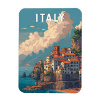 Illustration de voyage d'art vintage Italie