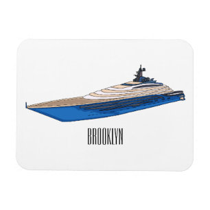 Magnet Flexible Illustration de yacht