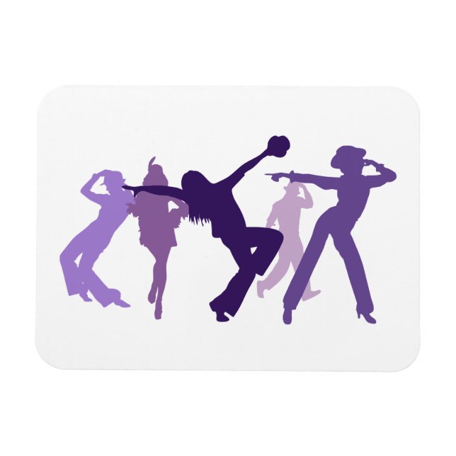 Magnet Flexible Illustration des danseurs de jazz (Horizontal)