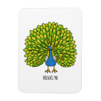 Illustration d'oiseau de paon brillant