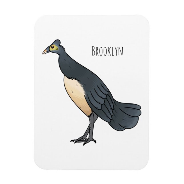 Magnet Flexible Illustration d'oiseau maleo (Vertical)