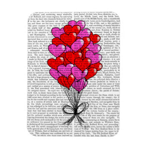Magnet Flexible Illustration du ballon Saint-Valentin