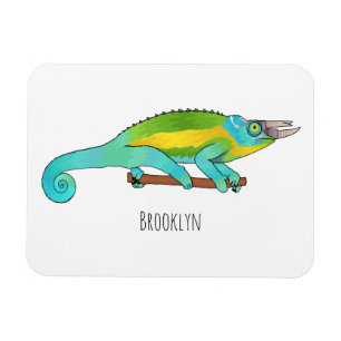 Magnet Flexible Illustration du caméléon de Jackson