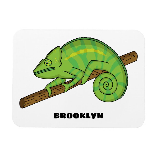 Magnet Flexible Illustration du caméléon de la parson (Horizontal)
