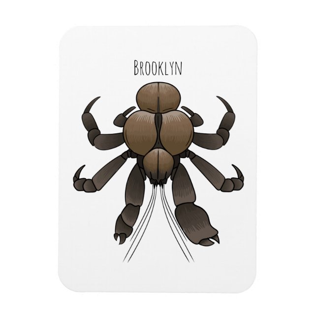 Magnet Flexible Illustration du crabe de coco (Vertical)
