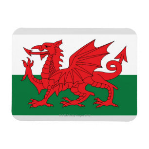Magnet Flexible Illustration du drapeau national du Pays de Galles