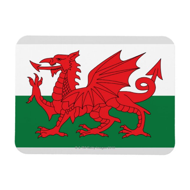 Magnet Flexible Illustration du drapeau national du Pays de Galles (Horizontal)
