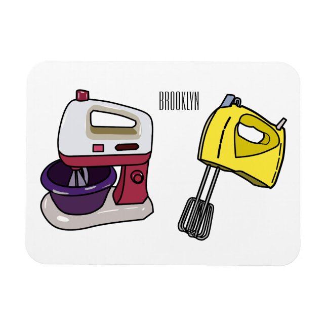 Magnet Flexible Illustration du mixer (Horizontal)