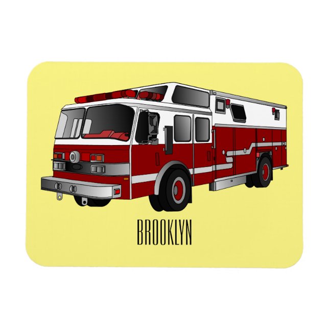 Magnet Flexible Illustration du moteur à incendie (Horizontal)