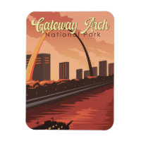 Illustration du parc national Gateway Arch Art de