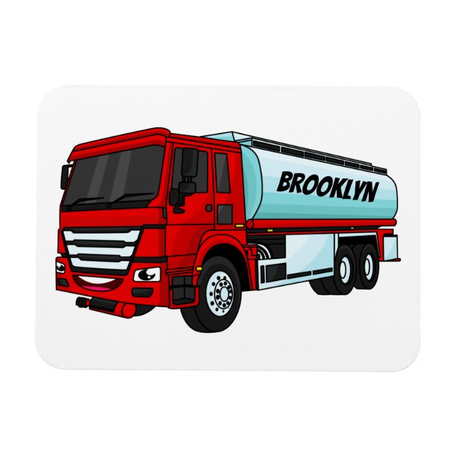 Magnet Flexible Illustration du transport de carburant par camion- (Horizontal)