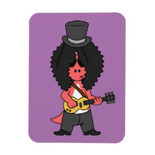 Magnet Flexible Illustration D'Un Allosaurus Habillé En Étoile Roc