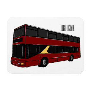 Magnet Flexible Illustration d'un bus à deux étages