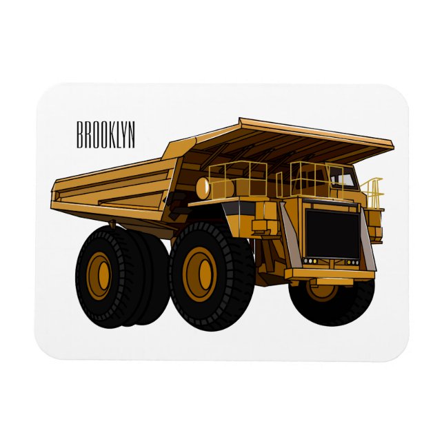 Magnet Flexible Illustration d'un camion à grande échelle (Horizontal)
